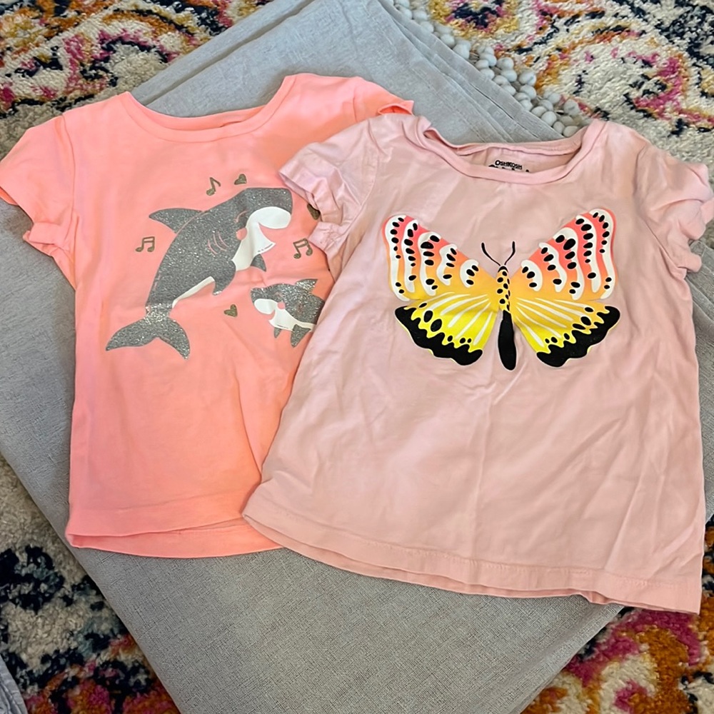 2-Pack Glitter Graphic Tees